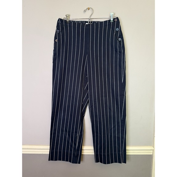 Liz Claiborne Pants - Lizgolf MICHAELA Golf pants Blue and white strip women's 8